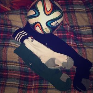 Nike and Adidas Soccer Socks
